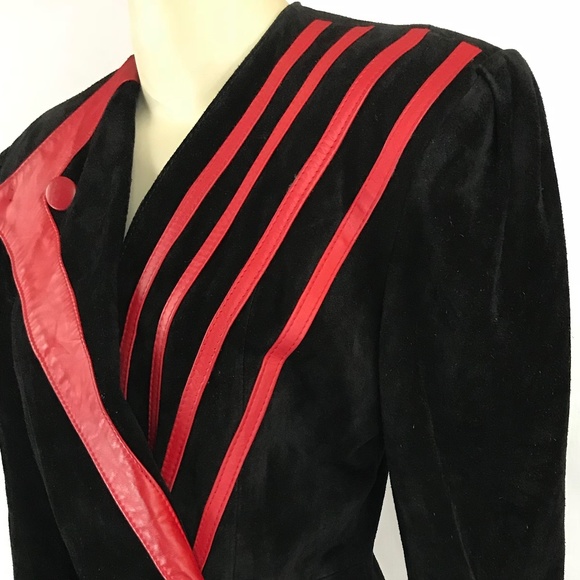 ❗SOLD❗80s Vintage Leather Jacket - Picture 4 of 8